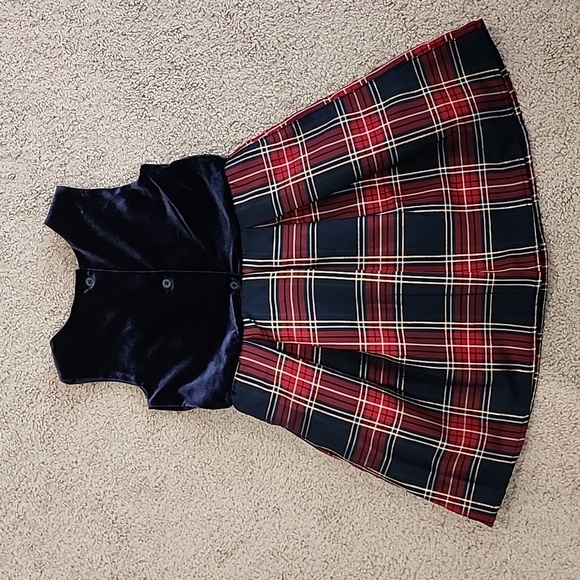 Toddler Girls Plaid Knit To Woven Dress - Spruceshad - The Children's Place - 4t - Picture 7 of 9